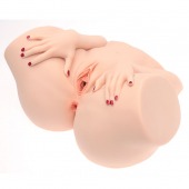 Телесный мастурбатор-полуторс Barbie - Naked Factory - в Барнауле купить с доставкой