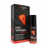Жидкий вибратор Orgie High Voltage Strawberry - 15 мл. - ORGIE - купить с доставкой в Барнауле