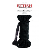 Черная веревка для фиксации Deluxe Silky Rope - 9,75 м. - Pipedream - купить с доставкой в Барнауле