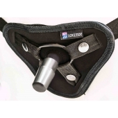Страпон с 2 насадками и вибрацией UniStrap - 20 и 18 см. - LOVETOY (А-Полимер) - купить с доставкой в Барнауле