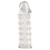 Гелевая прозрачная насадка с шипами - 12 см. - Toyfa Basic - в Барнауле купить с доставкой