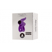 Эрекционное кольцо с подхватом мошонки и стимуляцией клитора Bullet Lastic Ring - Adrien Lastic - в Барнауле купить с доставкой