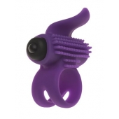 Эрекционное кольцо с подхватом мошонки и стимуляцией клитора Bullet Lastic Ring - Adrien Lastic - в Барнауле купить с доставкой