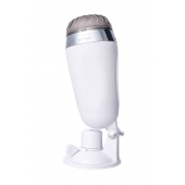 Мастурбатор-вагина в белой колбе с присоской и встраиваемой вибропулей - A-toys - в Барнауле купить с доставкой