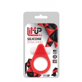 Красное эрекционное кольцо LIT-UP SILICONE STIMU RING 1 RED - Dream Toys - в Барнауле купить с доставкой