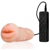Мастурбатор-ротик с вибрацией REALSTUFF VIBRATING MASTURBATOR MOUTH - Dream Toys - в Барнауле купить с доставкой