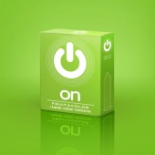 Цветные ароматизированные презервативы ON) Fruit   Color - 3 шт. - ON) - купить с доставкой в Барнауле