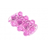 Розовая насадка на пенис Rings Armour - Lola Games - в Барнауле купить с доставкой