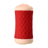 Двухсторонний мастурбатор JOS  NADIN в красном цилиндре - JOS - в Барнауле купить с доставкой