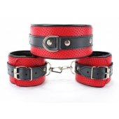 Кожаный БДСМ-набор - БДСМ Арсенал - купить с доставкой в Барнауле