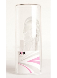 Прозрачная гелевая насадка с клиторальным отростком - 13 см. - Toyfa Basic - в Барнауле купить с доставкой Прозрачная гелевая насадка с клиторальным отростком - 13 см. - Toyfa Basic - в Барнауле купить с доставкой