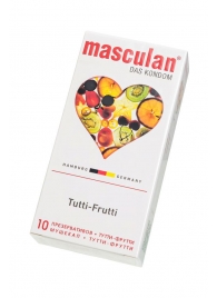 Жёлтые презервативы Masculan Ultra Tutti-Frutti с фруктовым ароматом - 10 шт. - Masculan - купить с доставкой в Барнауле