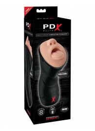 Мастурбатор-ротик Deep Throat Vibrating Stroker - Pipedream - в Барнауле купить с доставкой