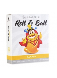 Стимулирующий презерватив-насадка Roll   Ball Banana - Sitabella - купить с доставкой в Барнауле