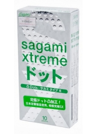 Презервативы Sagami Xtreme Type-E с точками - 10 шт. - Sagami - купить с доставкой в Барнауле