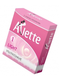 Ультратонкие презервативы Arlette Light - 3 шт. - Arlette - купить с доставкой в Барнауле