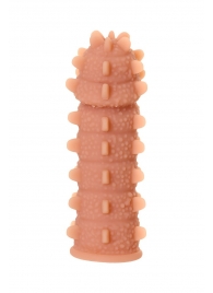 Телесная реалистичная насадка KOKOS Extreme Sleeve 04 с дополнительной стимуляцией - 12,7 см. - KOKOS - в Барнауле купить с доставкой Телесная реалистичная насадка KOKOS Extreme Sleeve 04 с дополнительной стимуляцией - 12,7 см. - KOKOS - в Барнауле купить с доставкой