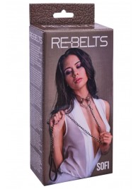 Коричневый поводок и чокер с кольцом Sofi - Rebelts - купить с доставкой в Барнауле