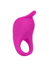 Ярко-розовое эрекционное виброкольцо Silicone Rechargeable Teasing Enhancer - California Exotic Novelties - в Барнауле купить с доставкой