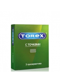 Текстурированные презервативы Torex  С точками  - 3 шт. - Torex - купить с доставкой в Барнауле