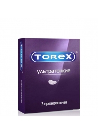 Презервативы Torex  Ультратонкие  - 3 шт. - Torex - купить с доставкой в Барнауле