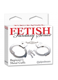 Металлические наручники Beginner s Metal Cuffs - Pipedream - купить с доставкой в Барнауле