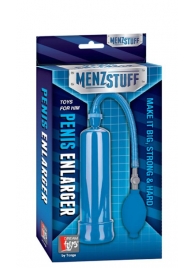 Синяя вакуумная помпа MENZSTUFF PENIS ENLARGER - Dream Toys - в Барнауле купить с доставкой