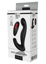 Черный вибромассажер простаты SWIRLING P-PLEASER - Dream Toys - в Барнауле купить с доставкой