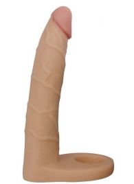 Телесная насадка-фаллоимитатор для двойного проникновения - 17 см. - Lovetoy - купить с доставкой в Барнауле
