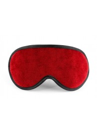 Красная сплошная маска на резиночке с черной окантовкой - БДСМ Арсенал - купить с доставкой в Барнауле