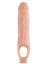 Телесный реалистичный фаллоудлинитель 9 Inch Silicone Cock Sheath Penis Extender - 22,86 см. - Blush Novelties - в Барнауле купить с доставкой