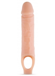 Телесный реалистичный фаллоудлинитель 10 Inch Silicone Cock Sheath Penis Extender - 25,4 см. - Blush Novelties - в Барнауле купить с доставкой