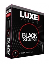 Черные презервативы LUXE Royal Black Collection - 3 шт. - Luxe - купить с доставкой в Барнауле