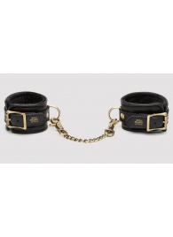 Черные наручники Bound to You Faux Leather Wrist Cuffs - Fifty Shades of Grey - купить с доставкой в Барнауле