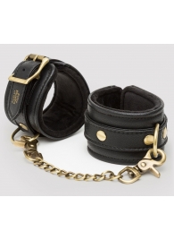 Черные наручники Bound to You Faux Leather Wrist Cuffs - Fifty Shades of Grey - купить с доставкой в Барнауле