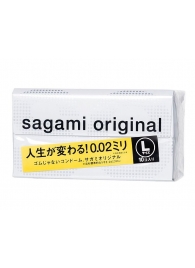 Презервативы Sagami Original 0.02 L-size увеличенного размера - 10 шт. - Sagami - купить с доставкой в Барнауле