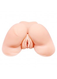 Телесная вибровагина Julie с 2 рабочими отверстиями - Baile - в Барнауле купить с доставкой