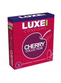 Презервативы с ароматом вишни LUXE Royal Cherry Collection - 3 шт. - Luxe - купить с доставкой в Барнауле