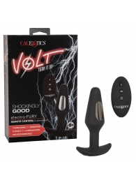 Черная анальная пробка с электростимуляцией Volt Electro-Fury - 12,75 см. - California Exotic Novelties - купить с доставкой в Барнауле