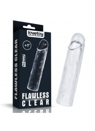 Прозрачная насадка-удлинитель Flawless Clear Penis Sleeve Add 1 - 15,5 см. - Lovetoy - в Барнауле купить с доставкой