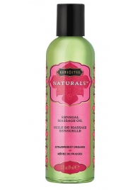 Массажное масло Naturals Strawberry Dreams с ароматом клубники - 59 мл. - Kama Sutra - купить с доставкой в Барнауле