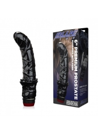 Черный вибромассажер простаты 6  Premium Prostate Massager - BlueLine - в Барнауле купить с доставкой