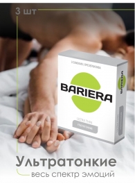 Ультратонкие презервативы Bariera Ultra Thin - 3 шт. - Bariera - купить с доставкой в Барнауле