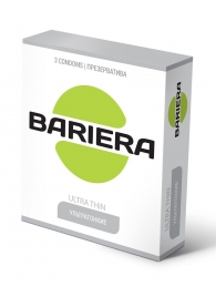 Ультратонкие презервативы Bariera Ultra Thin - 3 шт. - Bariera - купить с доставкой в Барнауле