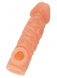 Телесная закрытая насадка с шершавой головкой Cock Sleeve Size S - 13,8 см. - KOKOS - в Барнауле купить с доставкой Телесная закрытая насадка с шершавой головкой Cock Sleeve Size S - 13,8 см. - KOKOS - в Барнауле купить с доставкой