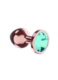 Пробка цвета розового золота с малиновым кристаллом Diamond Topaz Shine L - 8,3 см. - Lola Games - купить с доставкой в Барнауле