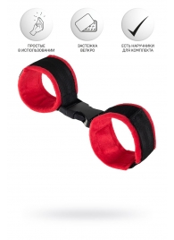 Красно-черные велюровые оковы Anonymo - ToyFa - купить с доставкой в Барнауле