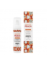 Разогревающее массажное масло Gourmet White Peach Organic с органическими ингредиентами - 50 мл. - Exsens - купить с доставкой в Барнауле