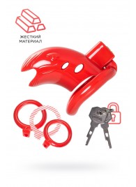 Красный мужской пояс верности из пластика - ToyFa - купить с доставкой в Барнауле