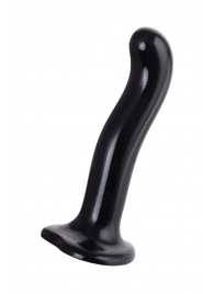 Черный стимулятор для пар P G-Spot Dildo Size M - 18 см. - Strap-on-me - в Барнауле купить с доставкой